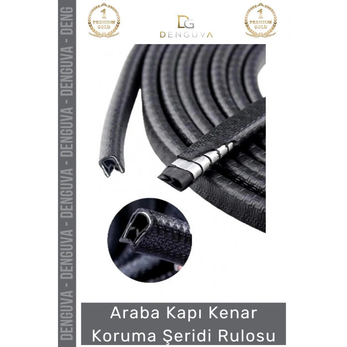 #KorumaFitili Esnek Dayanıklı Kauçuk Metal Klipsli Araç Kapı Bagaj Kenar Darbe Koruma Fitil Şeridi