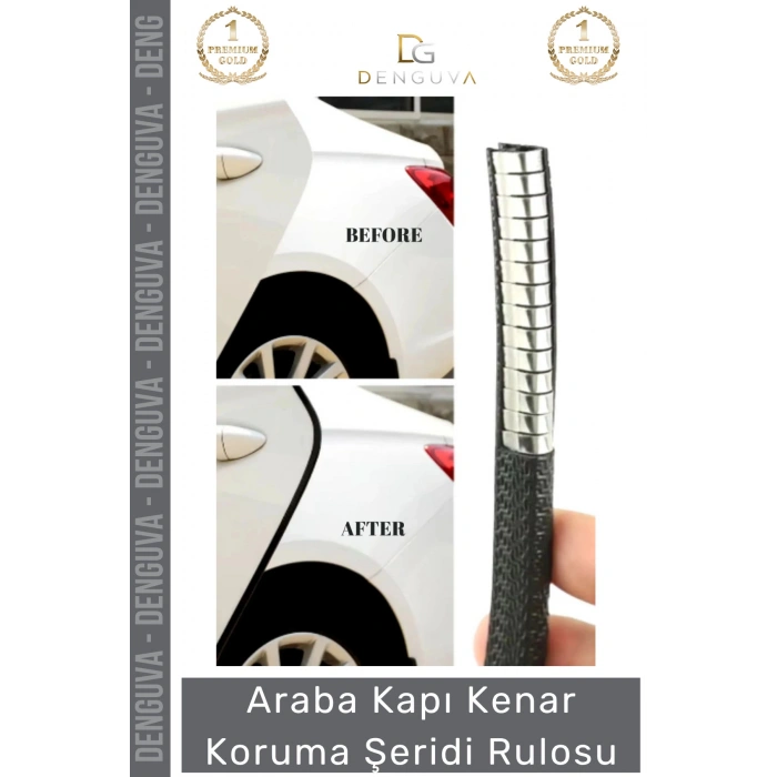 #KorumaFitili Esnek Dayanıklı Kauçuk Metal Klipsli Araç Kapı Bagaj Kenar Darbe Koruma Fitil Şeridi