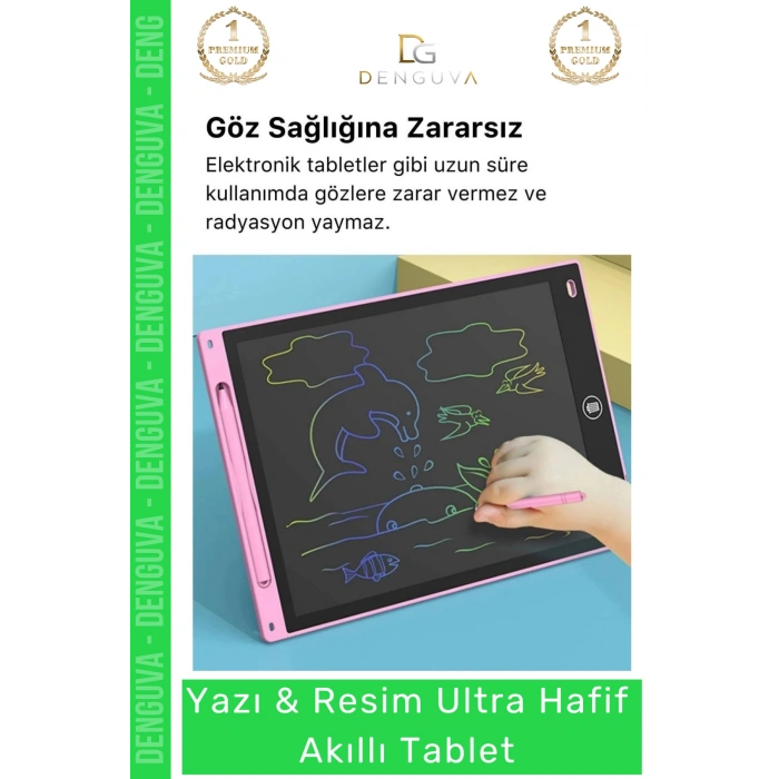 #AkıllıTablet Grafik Çizim Lcd Not Yazma Dijital Defter Taşınabilir Kalemli Resim Akıllı Tablet 12 Inc