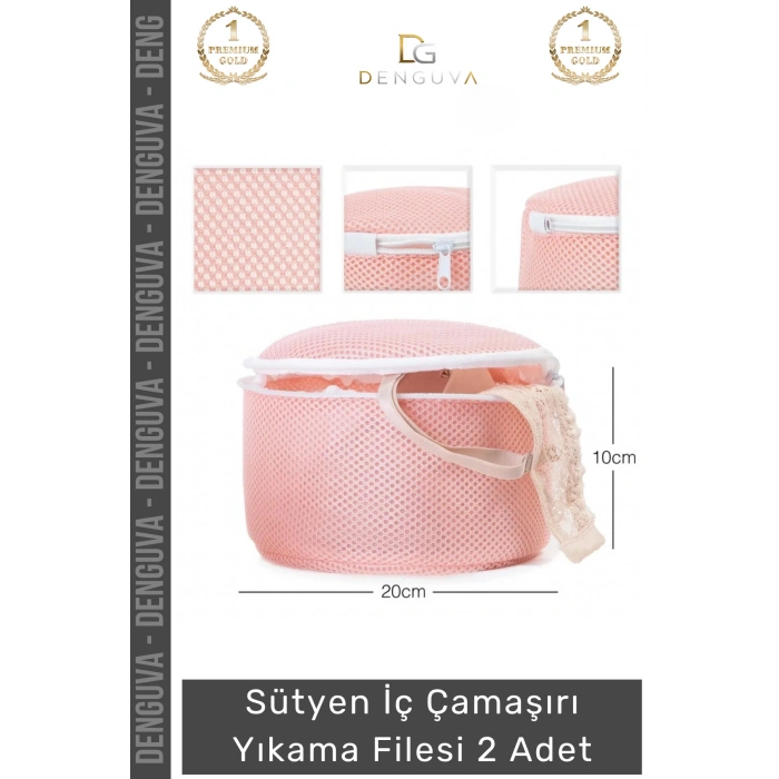 #YıkamaTorbası Sütyen İç Çamaşırı Yıkama Filesi Çamaşır Koruyucu Yıkama Torbası 2li Paket 20x15cm