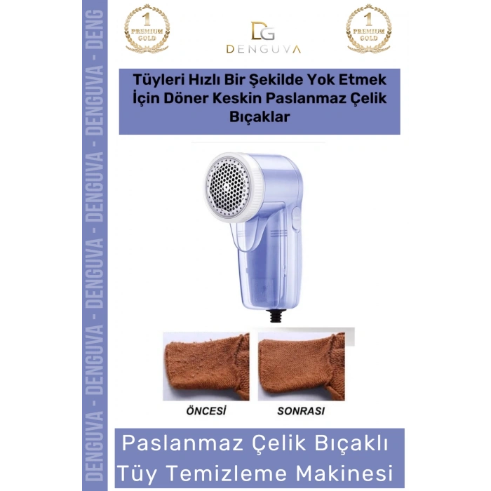 #TüyToplayıcı Lüks Pilli Tiftik Kazak Tüy Toplama Alıcı Giysi Paslanmaz Çelik Mavi Tüy Temizleme Makinesi