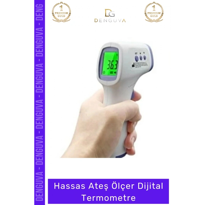#AteşÖlçer Temassız Alından Boyundan Bilekten Infrared Hızlı Hassas Ateş Ölçer Dijital Termometre