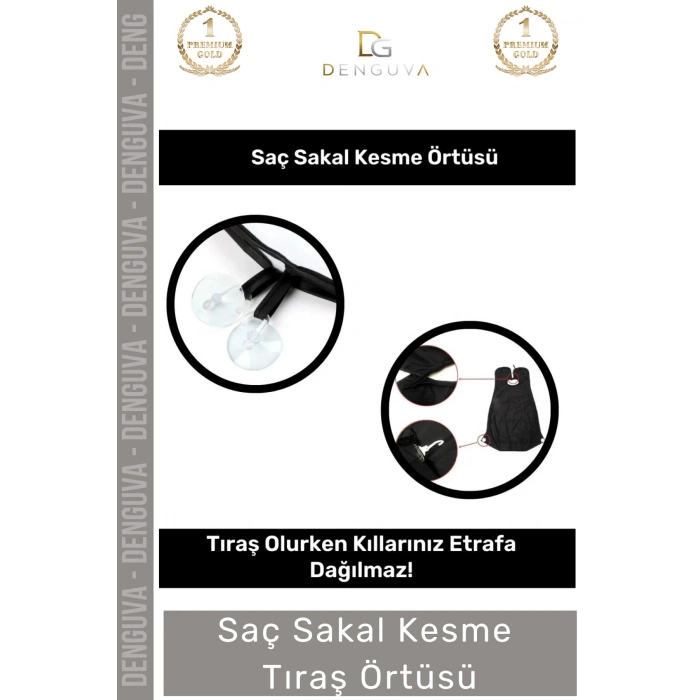 #TıraşÖrtüsü Vantuzlu Pratik Ev Tipi Kıl Toplama Önlüğü Apronu Saç Sakal Kesme Beyaz Tıraş Örtüsü