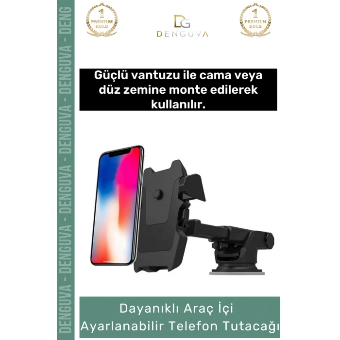 #OtoİçiTutacağı Güçlü Vantuzlu Cam Torpido Uyumlu Silikon Pedli Çizilmez Sağlam Oto Araba Içi Telefon Tutacağı