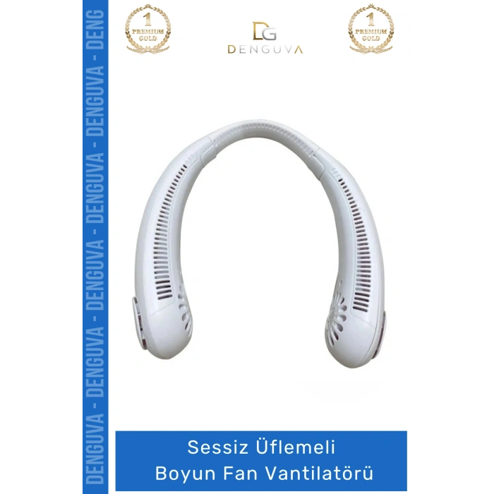 #BoyunVantilatörü USB Şarjlı Taşınabilir Mini Sessiz Giyilebilir Şisel Serinletici Üflemeli Boyun Fan Vantilatörü