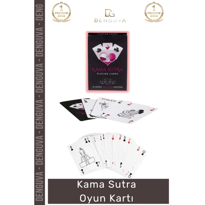 #KamaSutra Fantezi Pozisyonlu Dayanıklı Renkli Tasarım Heyecan Artıran Sutra Oyun Kartı