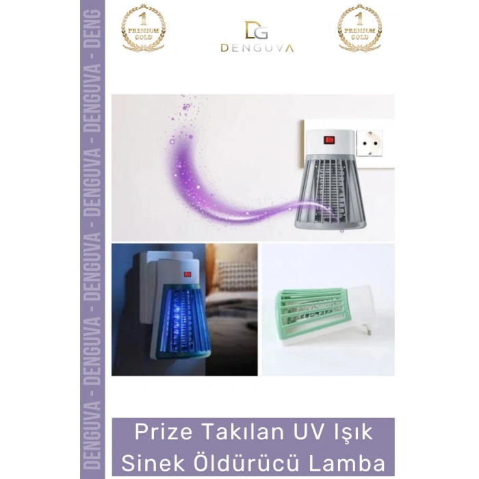 #SinekÖldürücü Yeni SezonSessiz Tasarruflu Hijyenik Prize Takılan UV Işık Sinek Öldürücü Lamba 1 W