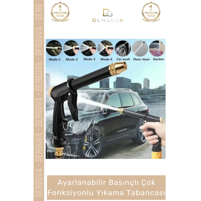 #YıkamaTabancası Profesyonel Ayarlanabilir Basınçlı Bahçe Sulama Güçlü Fonksiyonlu Araba Yıkama Tabancası