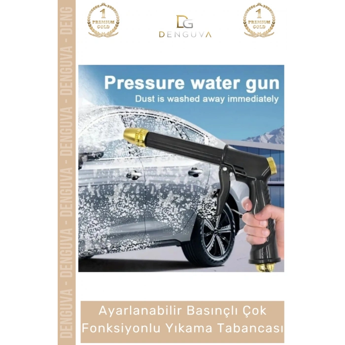 #YıkamaTabancası Profesyonel Ayarlanabilir Basınçlı Bahçe Sulama Güçlü Fonksiyonlu Araba Yıkama Tabancası