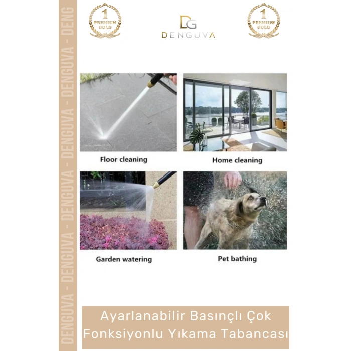 #YıkamaTabancası Profesyonel Ayarlanabilir Basınçlı Bahçe Sulama Güçlü Fonksiyonlu Araba Yıkama Tabancası