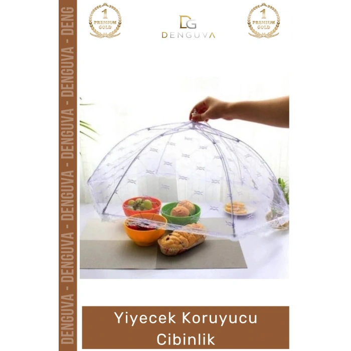 #YiyecekKoruyucu Kamp Piknik Balkon Hijyenik Pratik Şemsiye Portatif Katlanır Yiyecek Koruyucu Cibinlik