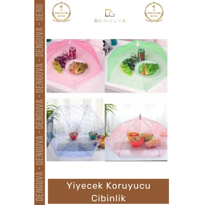 #YiyecekKoruyucu Kamp Piknik Balkon Hijyenik Pratik Şemsiye Portatif Katlanır Yiyecek Koruyucu Cibinlik