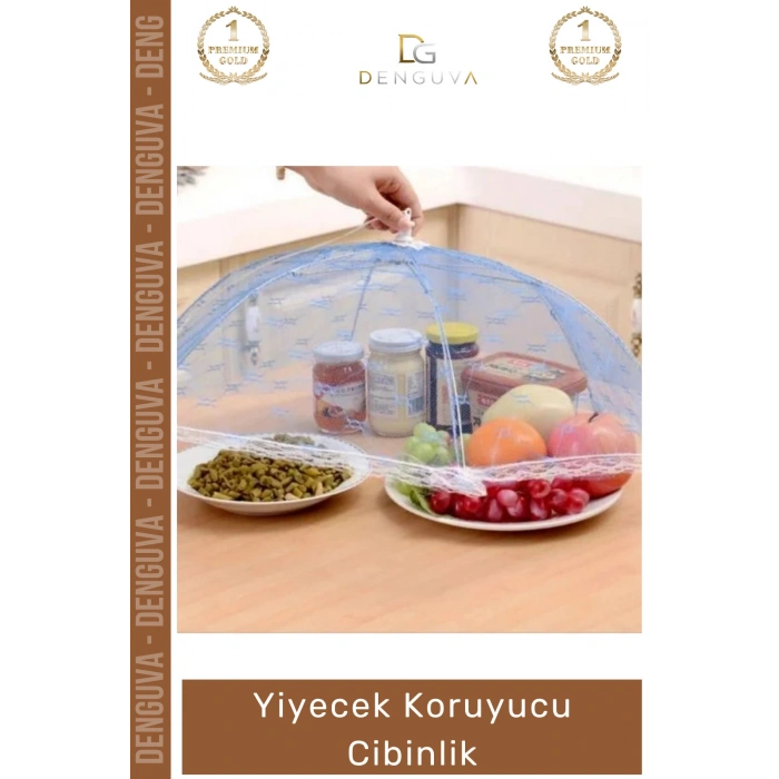 #YiyecekKoruyucu Kamp Piknik Balkon Hijyenik Pratik Şemsiye Portatif Katlanır Yiyecek Koruyucu Cibinlik