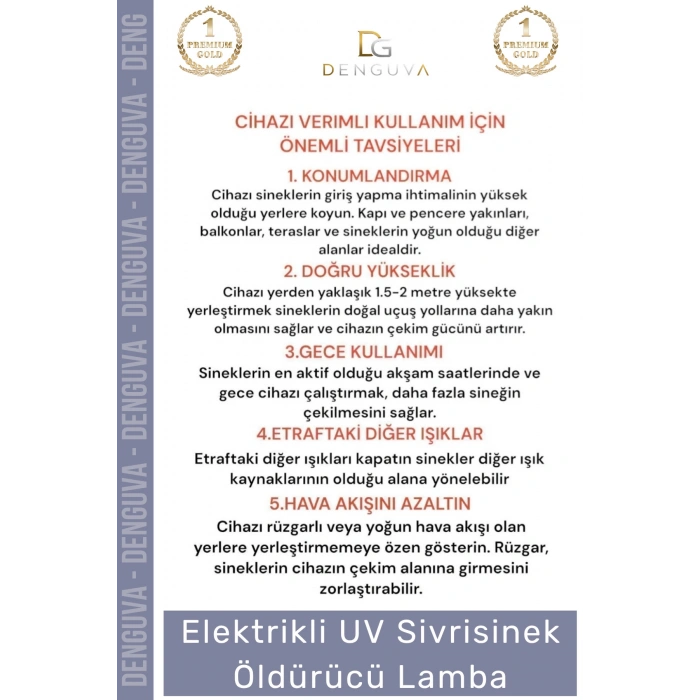 #SinekÖldürücü UV Lamba Elektrikli Haşere Kovucu Güçlü Etkili Askılı Sinek Sivrisinek Öldürücü 2200V