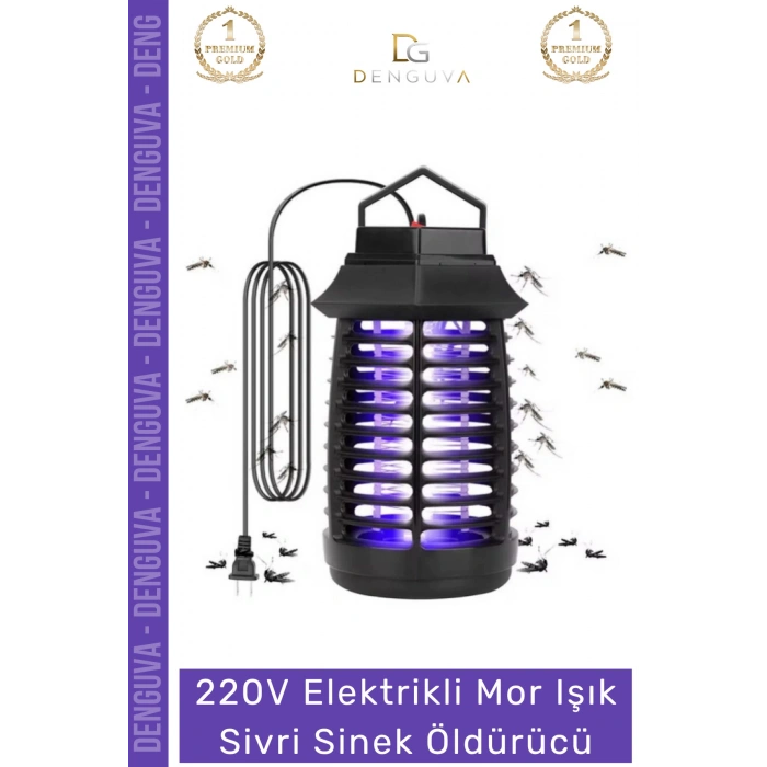 #SinekÖldürücü Elektrikli Cız Lamba LED UV Etkili Güçlü Pratik Bahçe Mor Işık Kara Sivri Sinek Öldürücü
