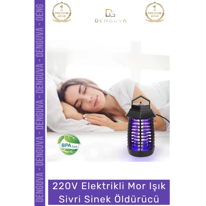 #SinekÖldürücü Elektrikli Cız Lamba LED UV Etkili Güçlü Pratik Bahçe Mor Işık Kara Sivri Sinek Öldürücü