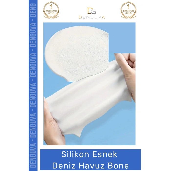 #HavuzBonesi Kaymaz Su Geçirmez Silikon Yüzücü Elastik Sızdırmaz Kaliteli Şapkası Havuz Deniz Bonesi