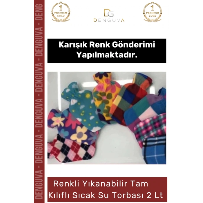 #SıcaSuTorbası Polar Kılıflı Kauçuk Termofor Isıtıcı Kompres Ağrı Giderici Hava Sıcak Su Torbası 2 Lt