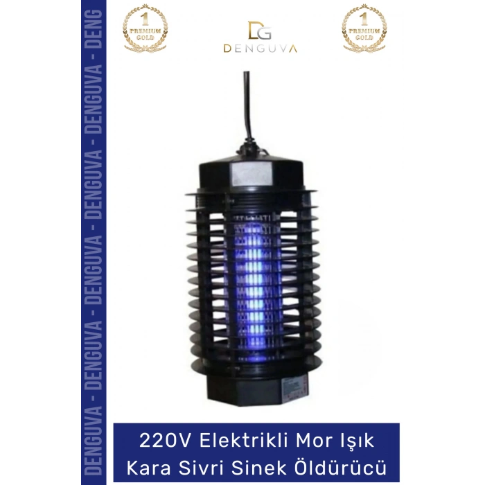 #SineklÖldürücü 220V Elektrikli Sinek Kıran Pratik Gece Lambası Led Mor Işık Kara Sivri Sinek Öldürücü