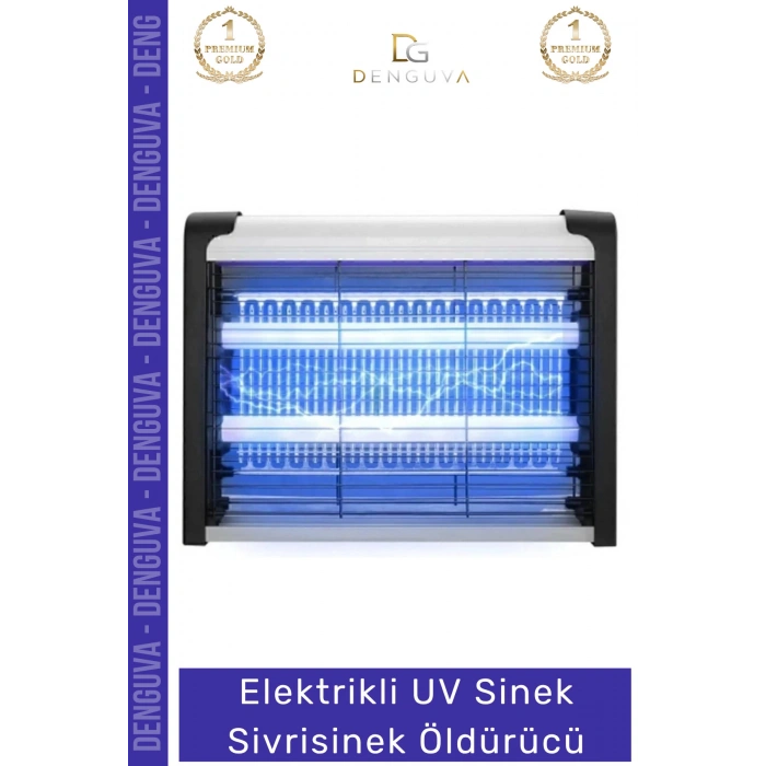 #SinekÖldürücü Mor Işıklı Çift Floresan 2000V Güçlü Etkili Mor Işık Askılı Sinek Sivrisinek Öldürücü