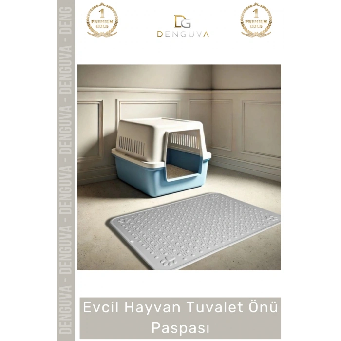 #KediPaspası Evcil Hayvan Tuvalet Önü Kedi Köpek Kaymaz Taban Dayanıklı Pratik Mama Kabı Kum Paspası
