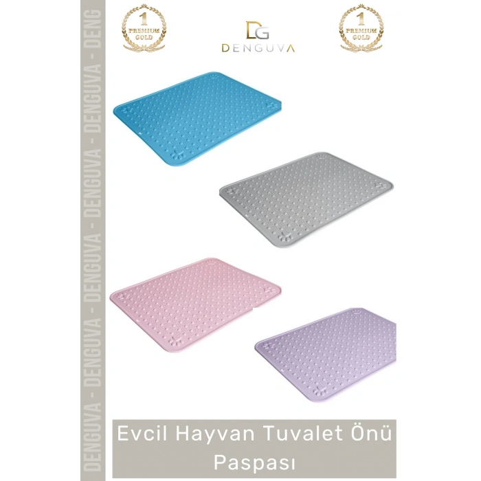 #KediPaspası Evcil Hayvan Tuvalet Önü Kedi Köpek Kaymaz Taban Dayanıklı Pratik Mama Kabı Kum Paspası