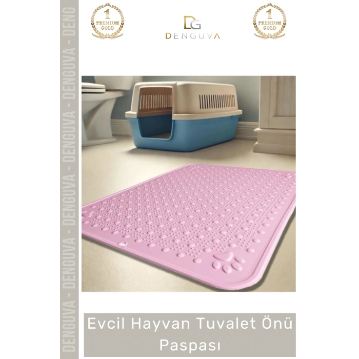 #KediPaspası Evcil Hayvan Tuvalet Önü Kedi Köpek Kaymaz Taban Dayanıklı Pratik Mama Kabı Kum Paspası