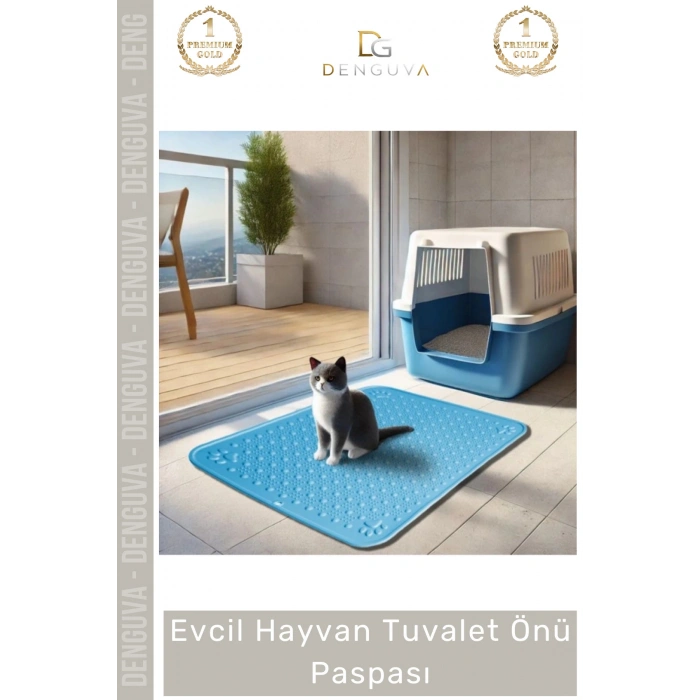#KediPaspası Evcil Hayvan Tuvalet Önü Kedi Köpek Kaymaz Taban Dayanıklı Pratik Mama Kabı Kum Paspası