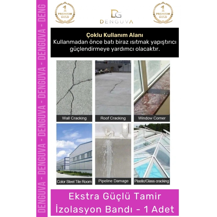 #TamirBandı Mavi Renk Çok Amaçlı Tamir Suya Dayanıklı Güçlü Montaj İzolasyon Bandı 48mm x 10m 1 Adet