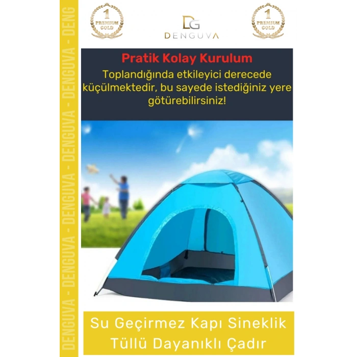 #KampÇadırı Su Geçirmez Hafif Sineklikli Pratik Festival Tipi Kolay Kurulum 23 Kişilik Kamp Çadırı