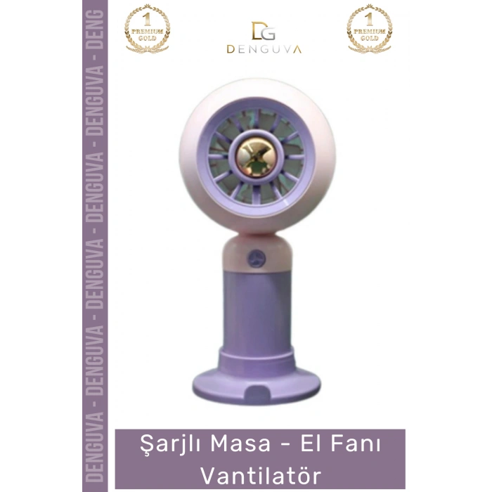 #Vantilatör Şarjlı USB Taşınabilir Sessiz Model 3 Seyahat Kompakt Kademeli Masa El Fanı Vantilatör