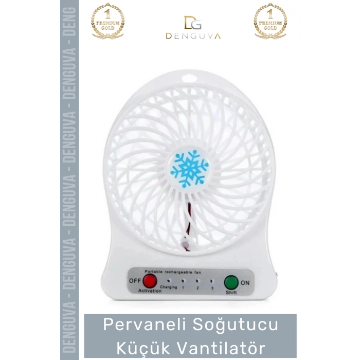 #Vantilatör Masaüstü Mini Fan Şarj Edilebilir Ofis Ev Araç Araba Pervaneli Soğutucu Küçük Vantilatör