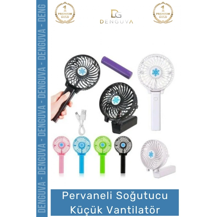 #Vantilatör USB Mini Taşınabilir Şarjlı Katlanabilir Sessiz Masaüstü Pervaneli Soğutucu Küçük Vantilatör