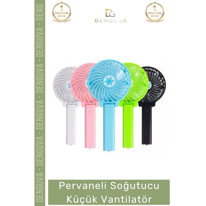 #Vantilatör USB Şarjlı Mini El Fanı Sessiz Katlanabilir Beyaz Pervaneli Soğutucu Küçük Vantilatör