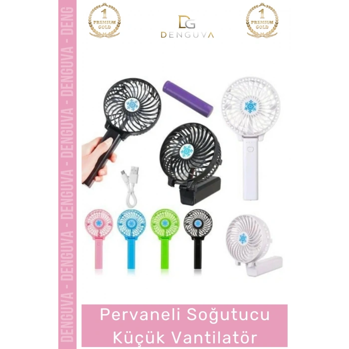 #Vantilatör USB Şarjlı Mini Taşınabilir El Fanı Katlanır Sessiz Pervaneli Soğutucu Küçük Vantilatör