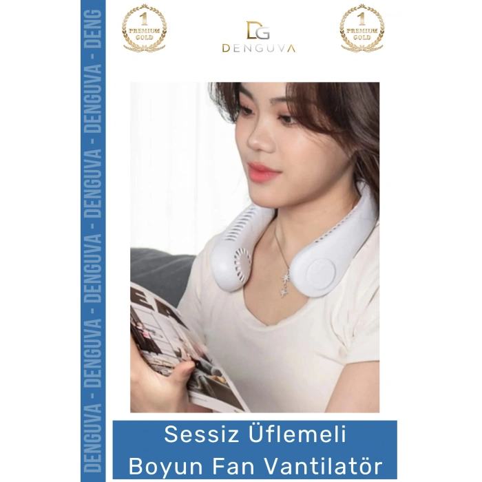 #Vantilatör Sessiz Güçlü Portatif Şarjlı Mini USB Giyilebilir Modeli Üflemeli Boyun Fan Vantilatör