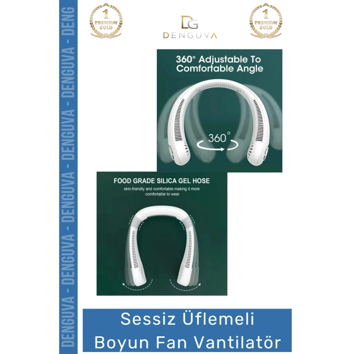 #Vantilatör Sessiz Güçlü Portatif Şarjlı Mini USB Giyilebilir Modeli Üflemeli Boyun Fan Vantilatör