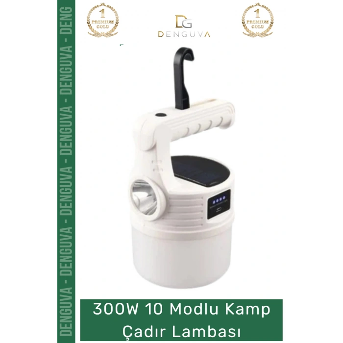 #ÇadırLambası 300W Şarjlı Su Geçirmez Profesyonel Güçlü Taşınabilir LED 10 Modlu Kamp Çadır Lambası