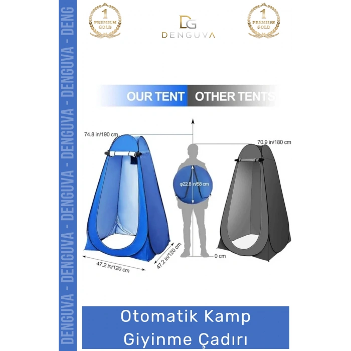 #GiyimÇadırı Portatif Katlanabilir Mahremiyet Sağlayan Dayanıklı Tasarım Otomatik Kamp Giyinme Çadırı