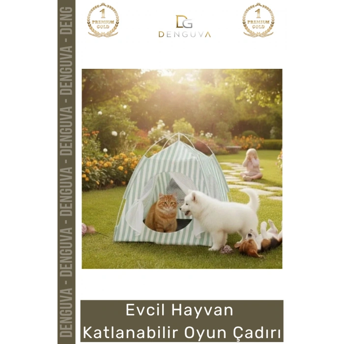 #HayvanÇadırı Kedi Küçük Köpek Konforlu Taşınabilir Fileli Ergonomik Hayvan Katlanabilir Oyun Çadırı