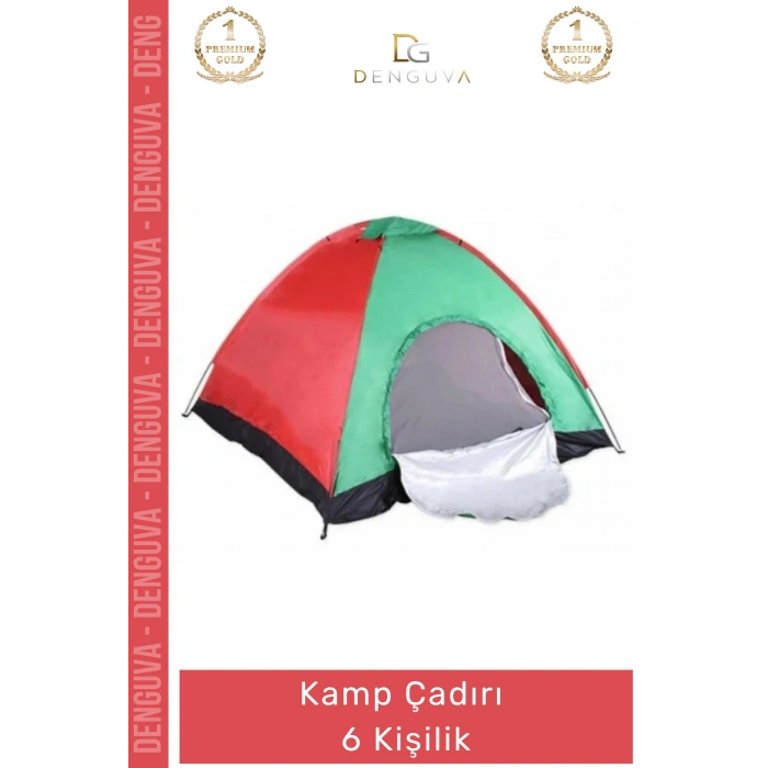 #KampÇadırı Otomatik Kurulum Su Geçirmez Geniş İç Hacim Dayanıklı Fiberglass Kamp Çadırı 6 Kişilik