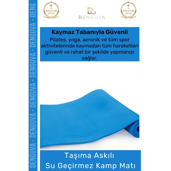 #KampMatı Taşıma Askılı Dayanıklı Konfor Serisi Kamp Pilates Yoga Kaymaz Hafif Uyku Matı Yer Minderi