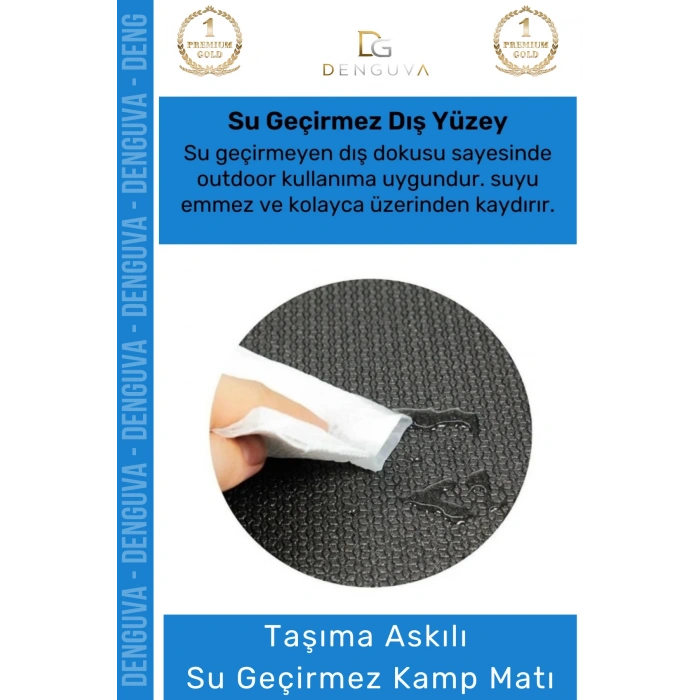 #KampMatı Taşıma Askılı Dayanıklı Konfor Serisi Kamp Pilates Yoga Kaymaz Hafif Uyku Matı Yer Minderi