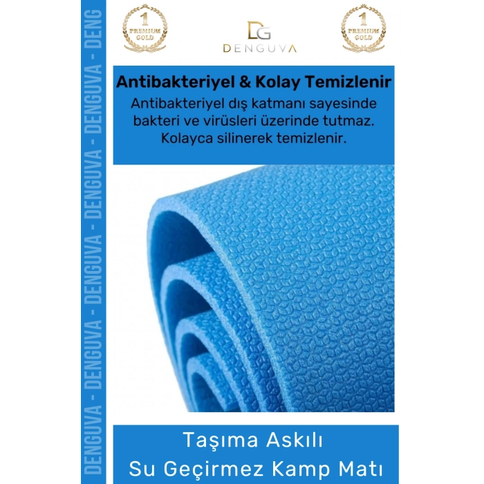 #KampMatı Taşıma Askılı Dayanıklı Konfor Serisi Kamp Pilates Yoga Kaymaz Hafif Uyku Matı Yer Minderi