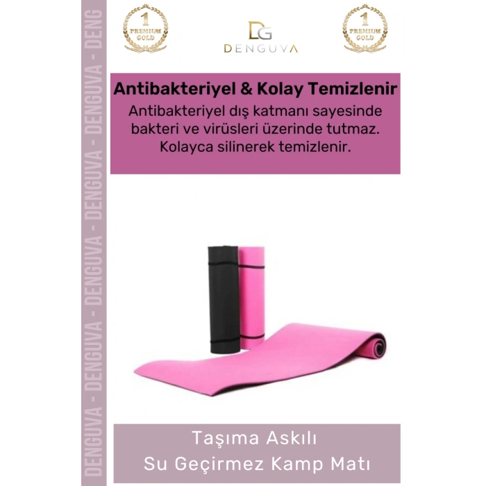 #KampMatı Taşıma Askılı Dayanıklı Uzun Ömürlü Konfor Serisi Kaymaz Pilates Yoga 10mm Kamp Matı
