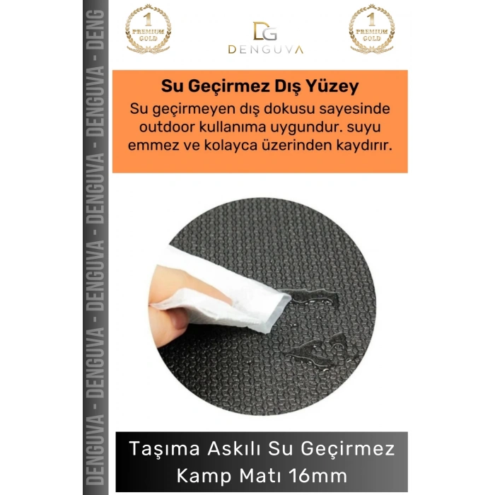 #YogaMatı Taşıma Askılı Dayanıklı Uzun Ömürlü Konfor Serisi Pilates Yoga Minderi 16mm Kamp Matı