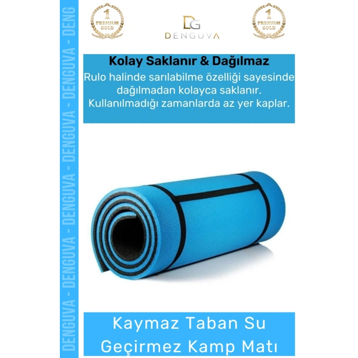 #YogaMatı Taşıma Askılı Kaymaz Pilates Yoga Kamp Spor Fitness Konfor Meditasyon Minderi 10 mm Mat