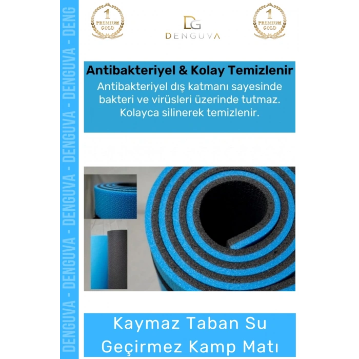 #YogaMatı Taşıma Askılı Kaymaz Pilates Yoga Kamp Spor Fitness Konfor Meditasyon Minderi 10 mm Mat