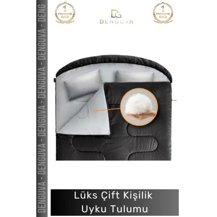 #LüksTulum Su Geçirmez Isı Yalıtımlı Geniş Kamp Karavan Dağcılık Lüks Çift Kişilik Uyku Tulumu