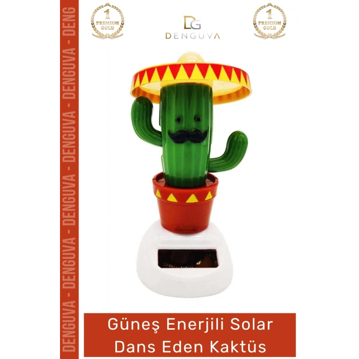 #Hediyelik Pilsiz Güneş Enerjili Torpido Masa Üstü Dekoratif Figür Hediyelik Solar Dans Eden Kaktüs